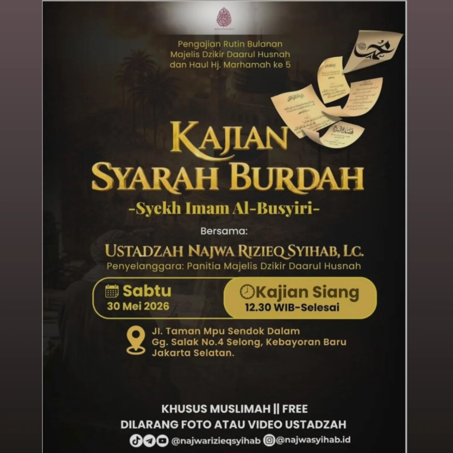 Kajian Syarah Burdah