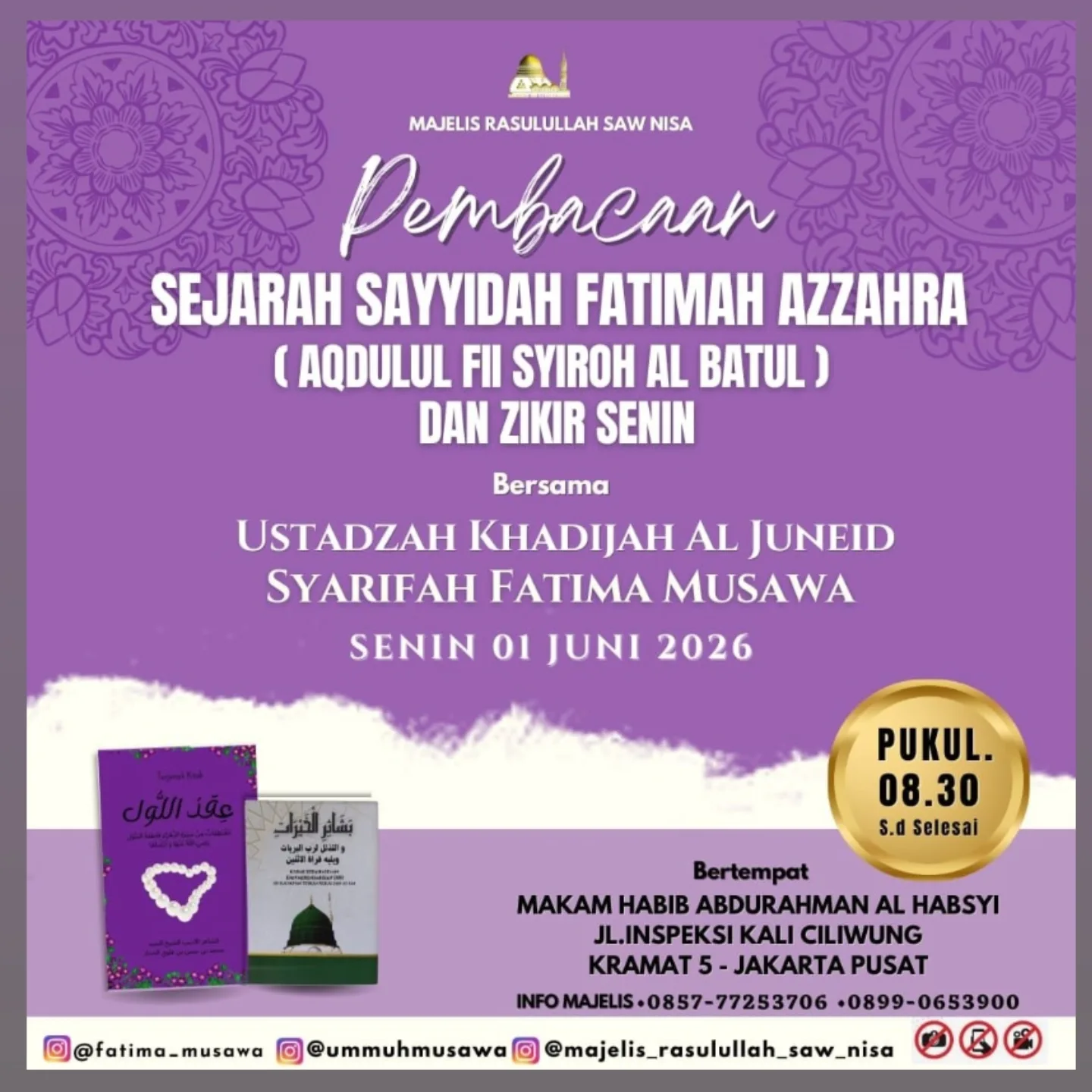 Pembacaan Sejarah Sayyidah Fatimah Azzahra