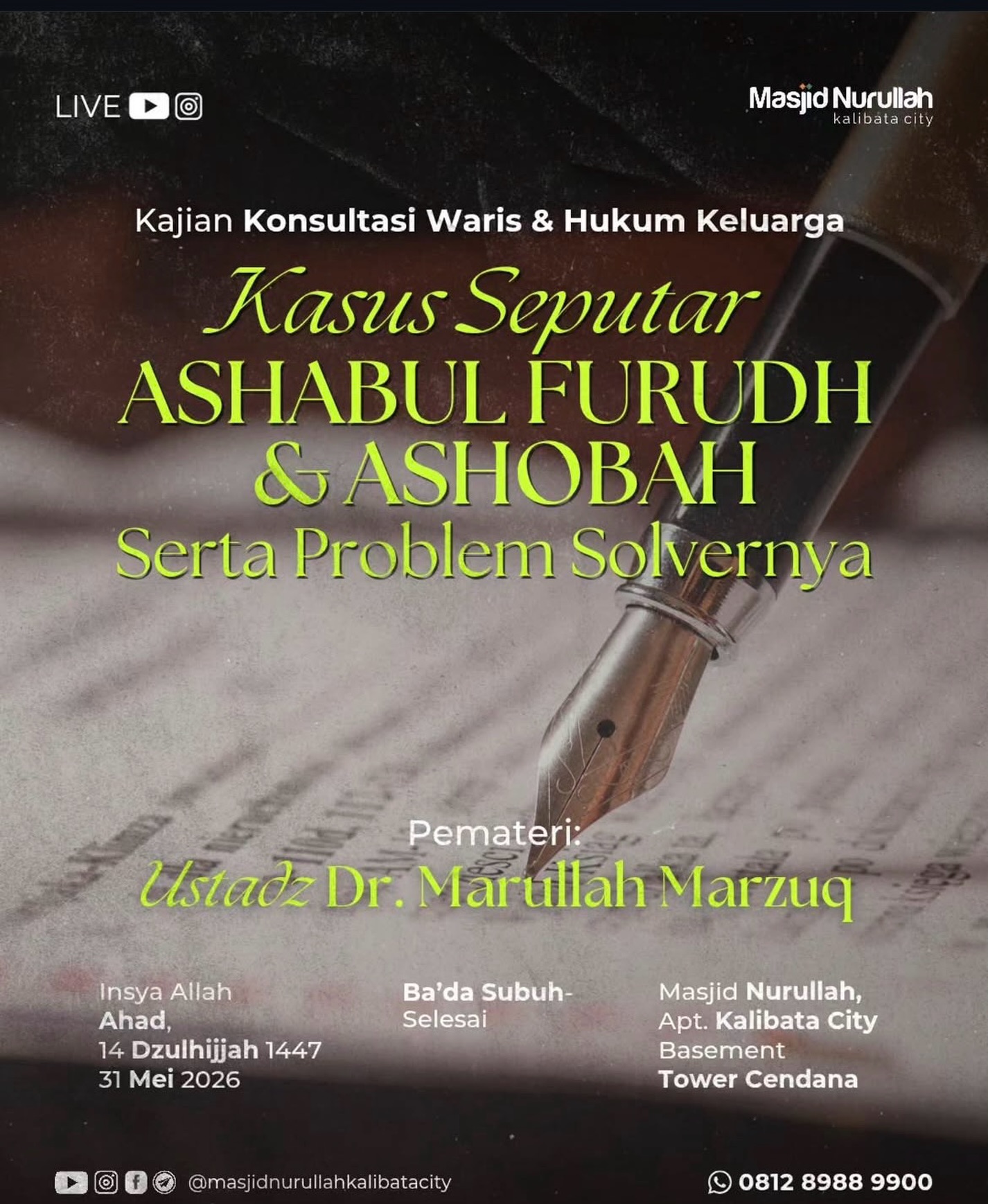Kajian Konsultasi Waris & Hukum Keluarga