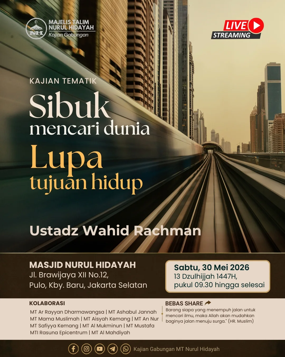Sibuk mencari dunia - Lupa tujuan hidup
