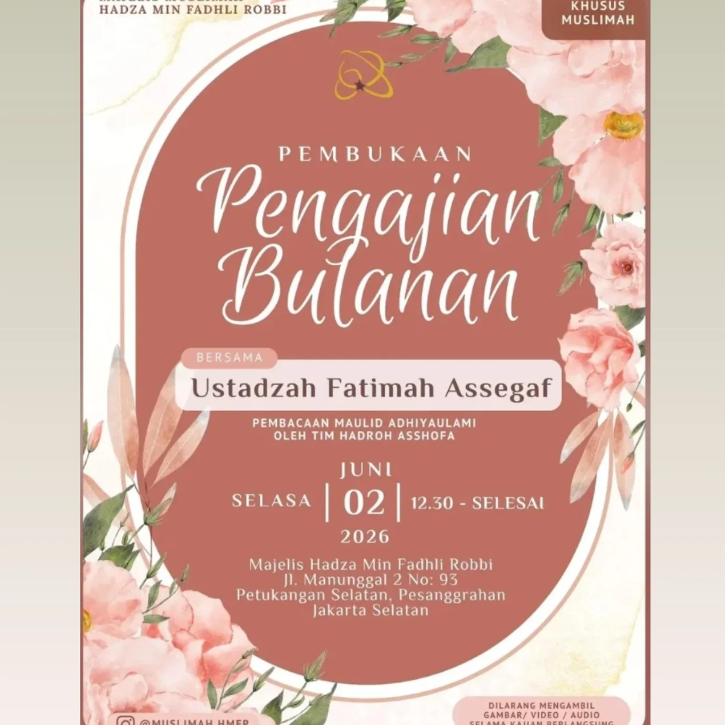 Pembukaan Pengajian Bulanan