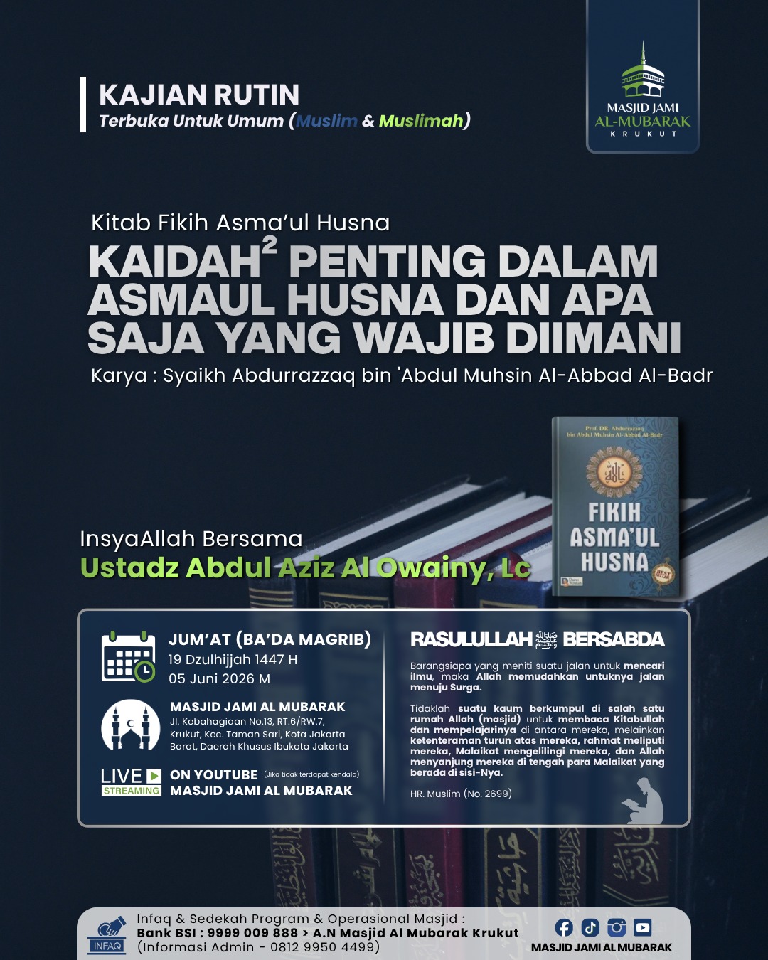 KAIDAH-KAIDAH PENTING DALAM ASMAUL HUSNA DAN APA SAJA YANG WAJIB DIIMANI