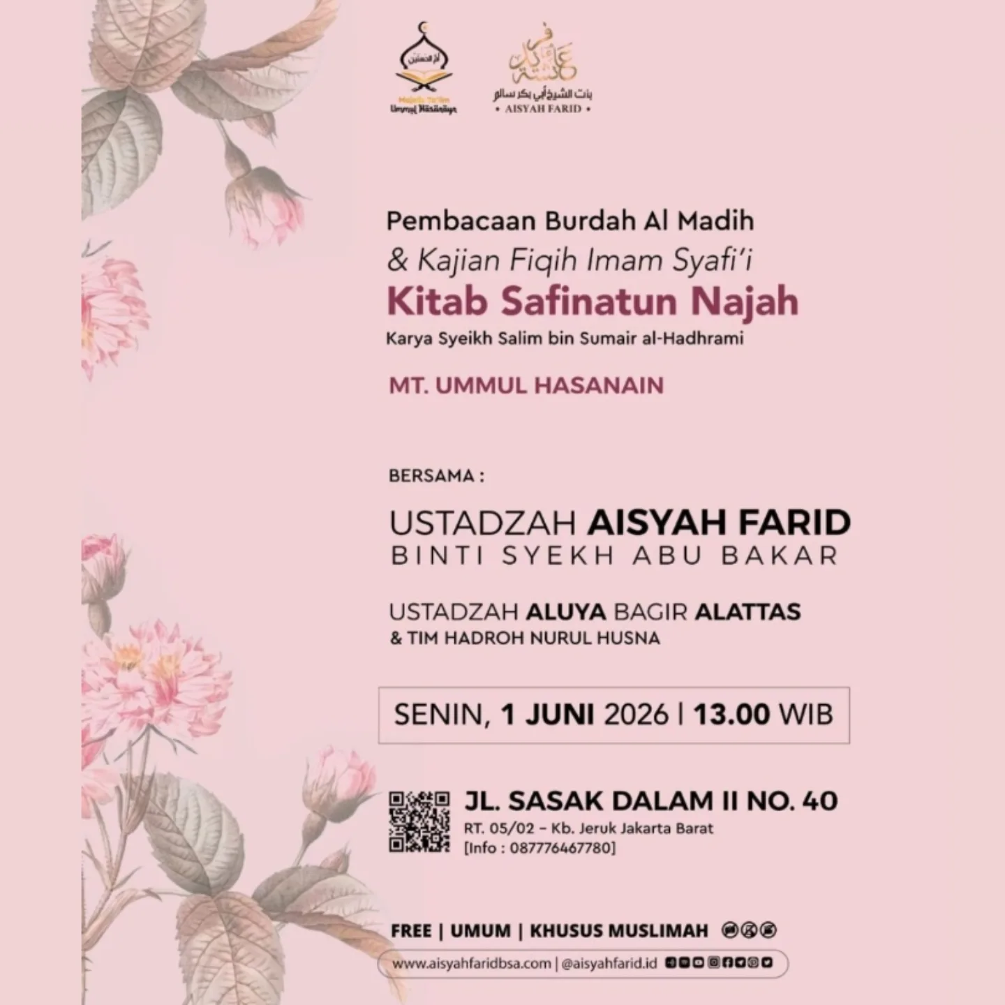 Pembacaan Burdah Al Madih & Kajian Fiqih Imam Syafi'i
