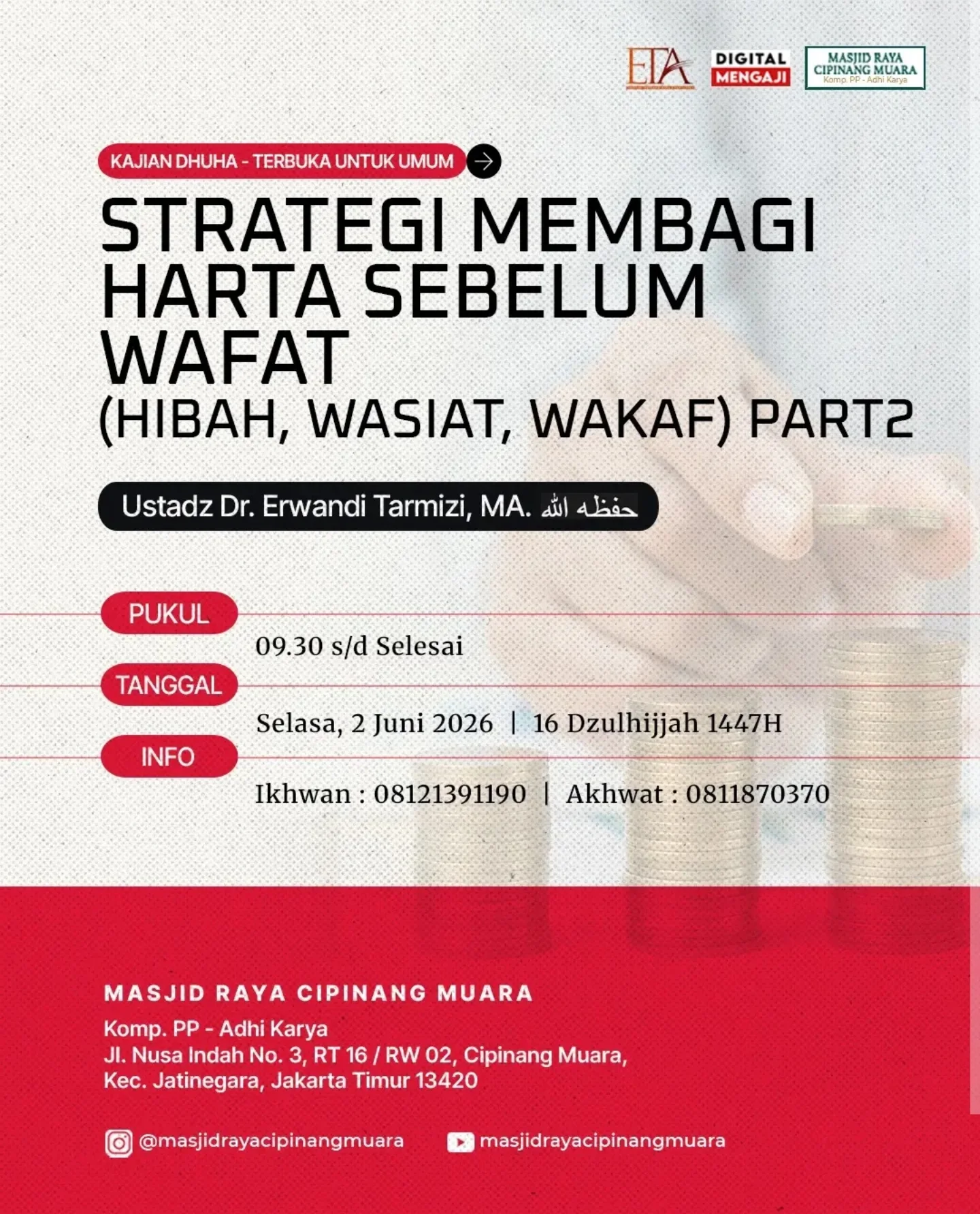 STRATEGI MEMBAGI HARTA SEBELUM WAFAT (HIBAH, WASIAT, WAKAF) PART2