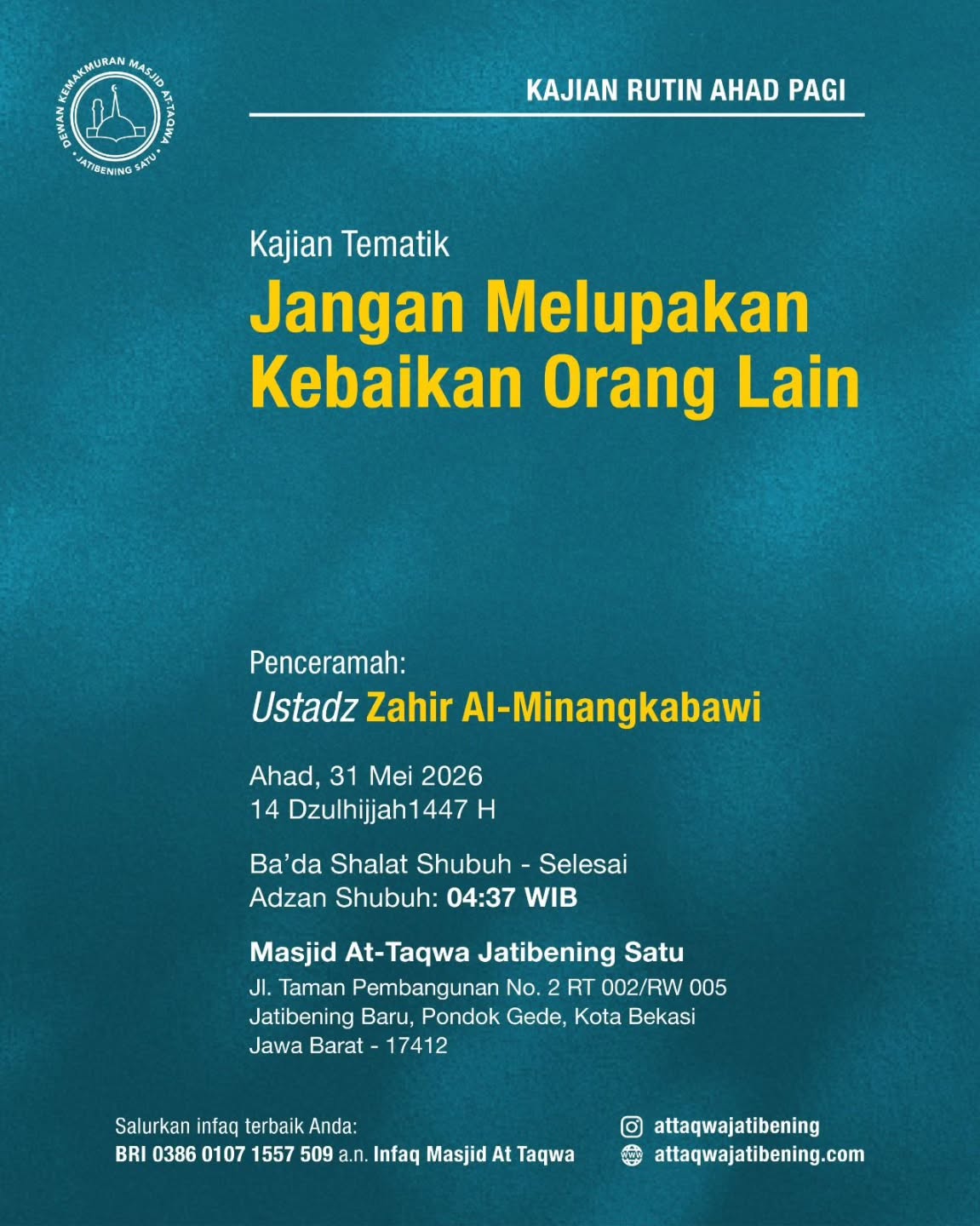 Jangan Melupakan Kebaikan Orang Lain