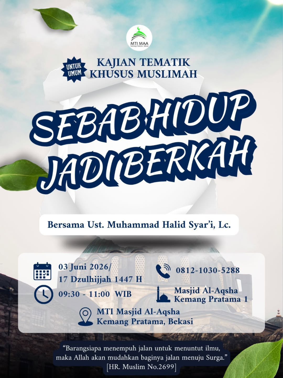 SEBAB HIDUP JADI BERKAH