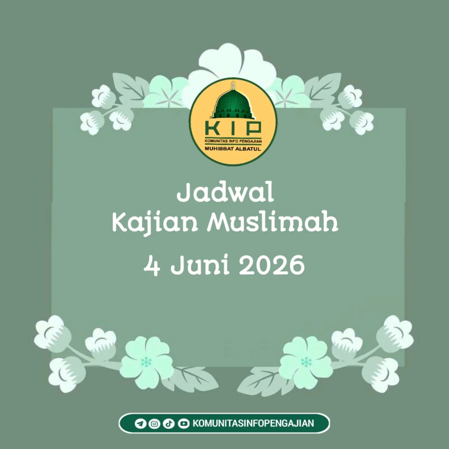 Jadwal Kajian Muslimah