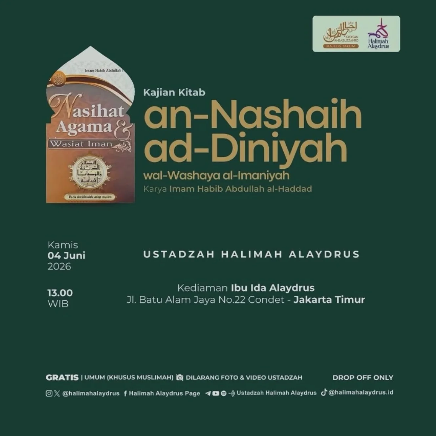 Nasihat Agama & Wasiyat Iman