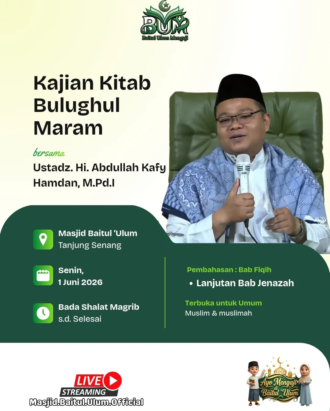 Kajian Kitab Bulughul Maram