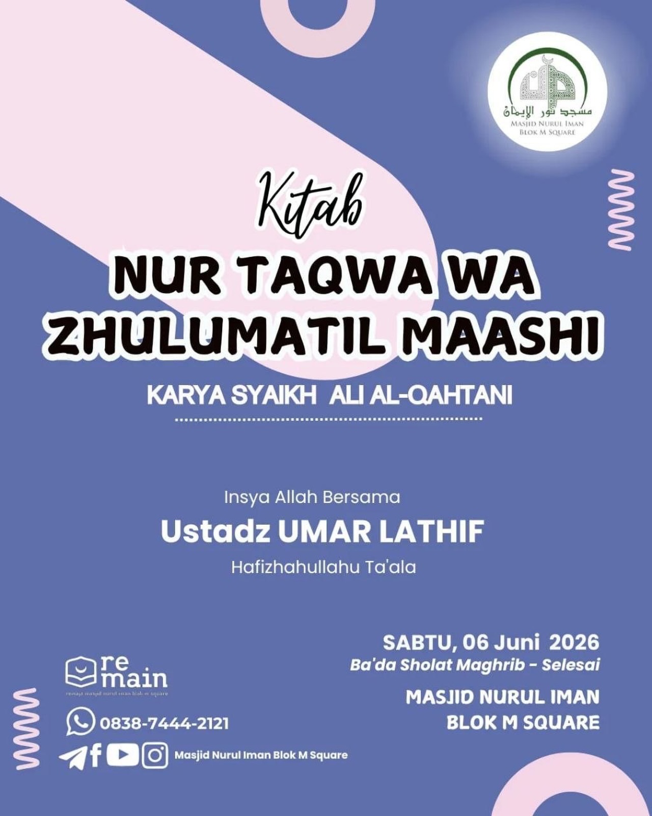 Kitab Nur Taqwa Wa Zhulumatil Maashi
