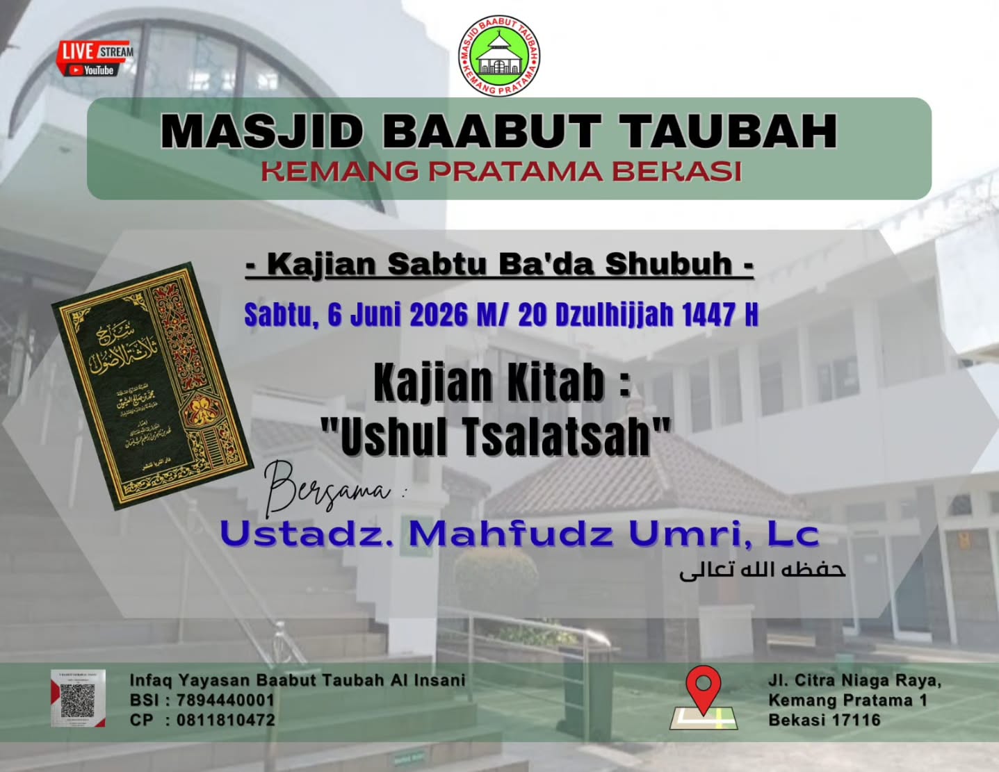 Kajian Sabtu Ba'da Shubuh: Ushul Tsalatsah
