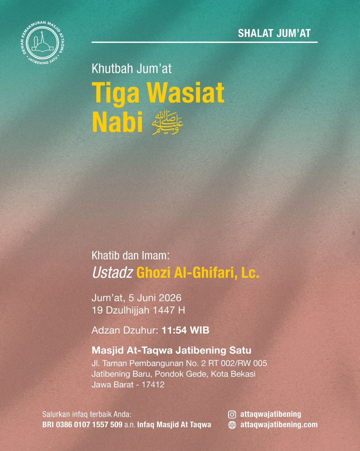 Tiga Wasiyat Nabi