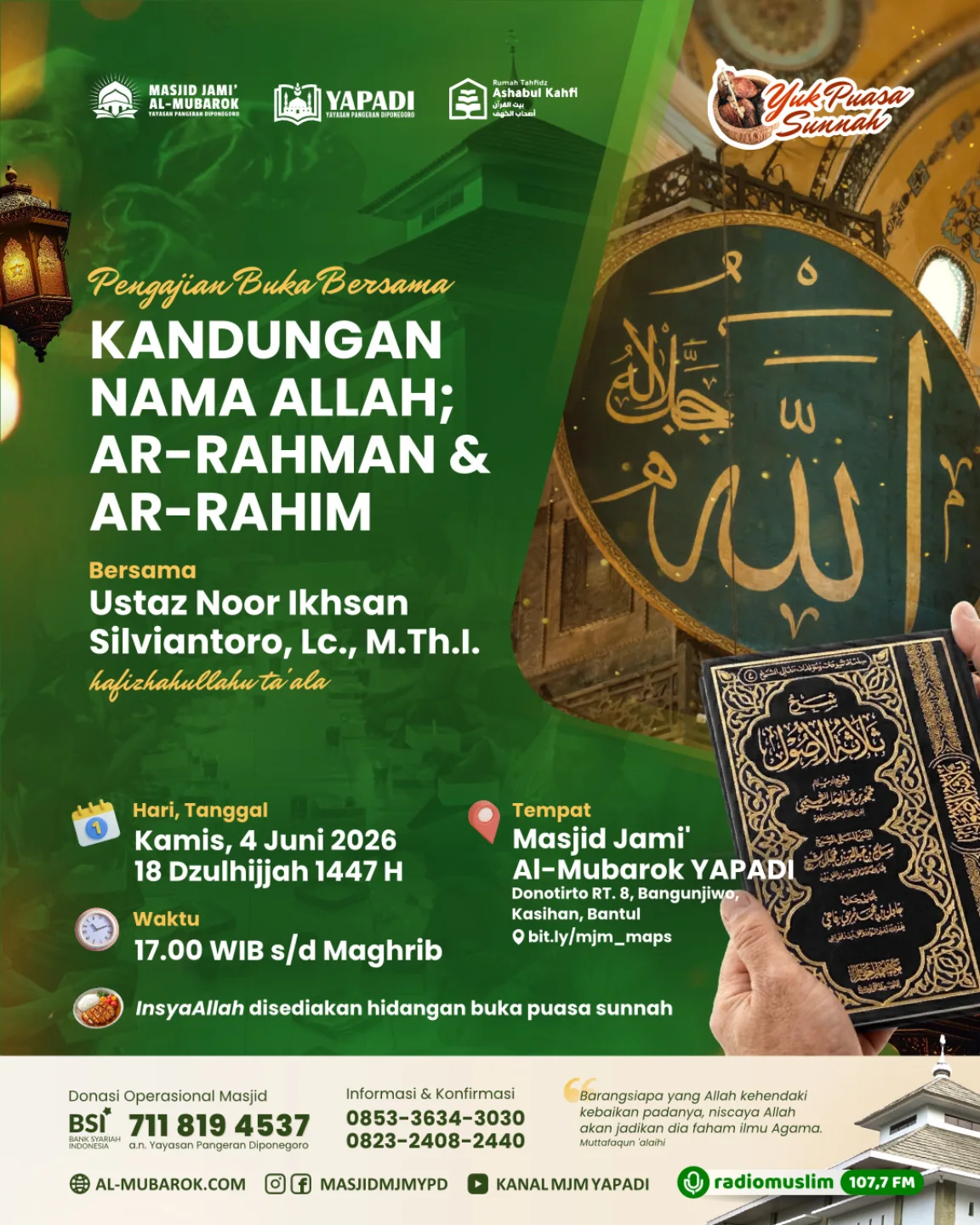 Kandungan Nama Allah; Ar-Rahman & Ar-Rahim