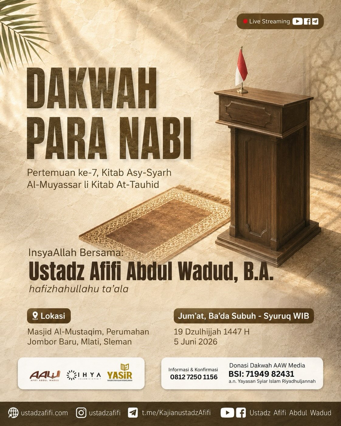 DAKWAH PARA NABI