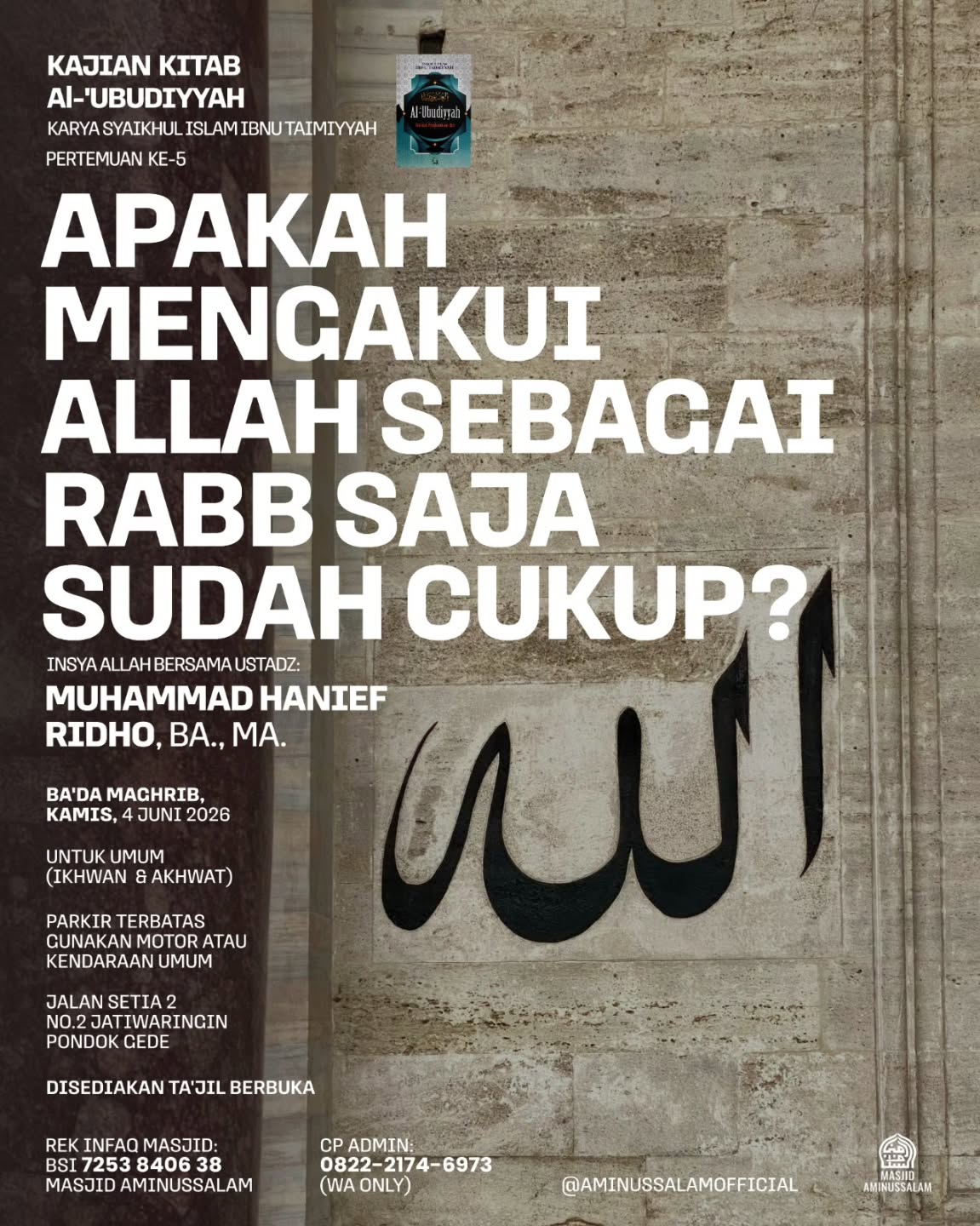 Apakah Mengakui Allah Sebagai Rabb Saja Sudah Cukup?