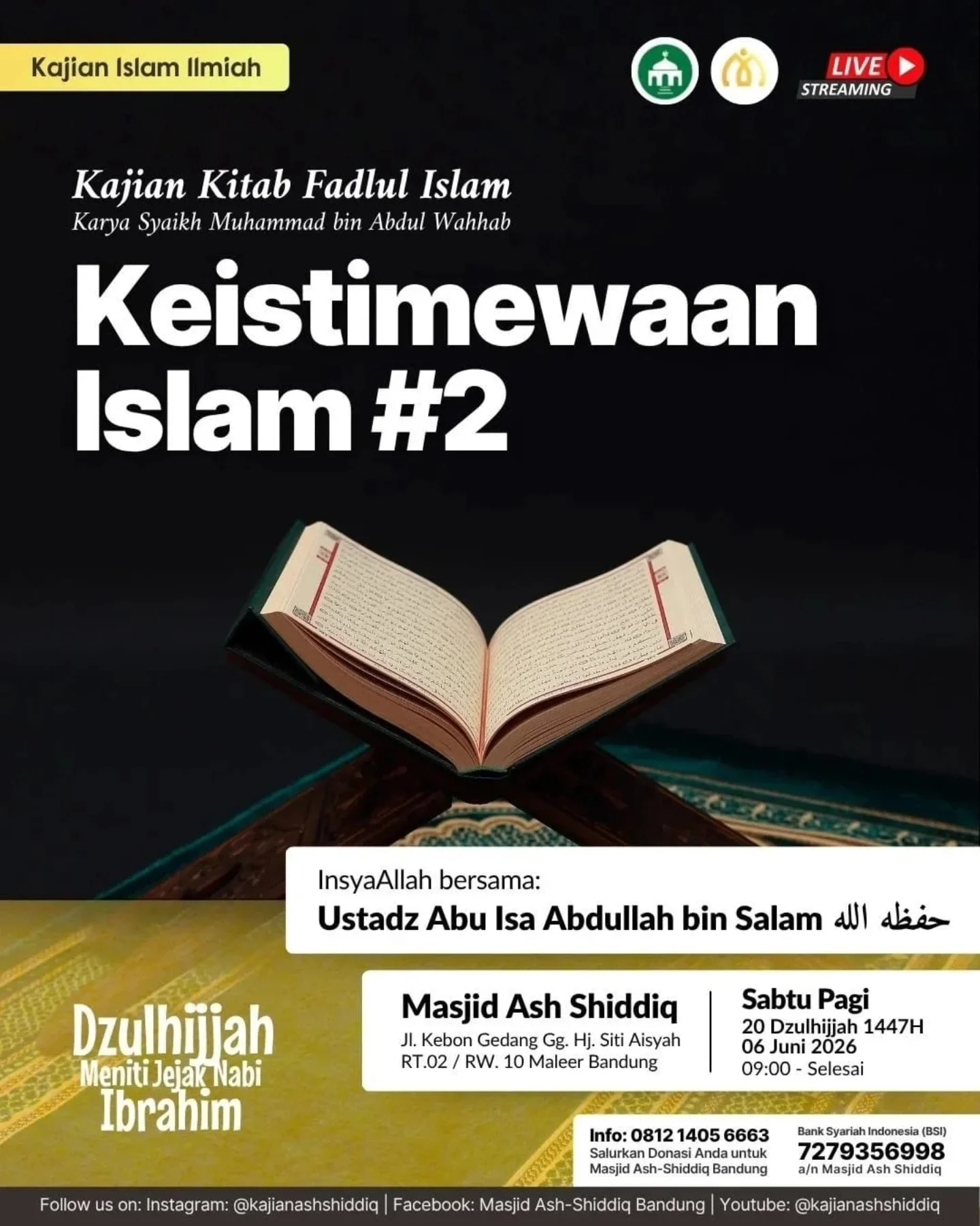 Kajian Kitab Fadlul Islam