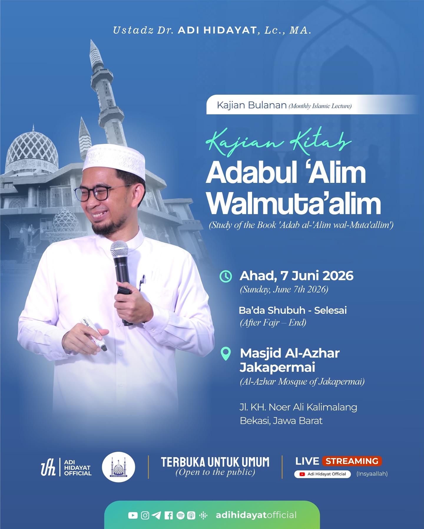 Kajian Kitab Adab al-'Alim Wal Muta'allim