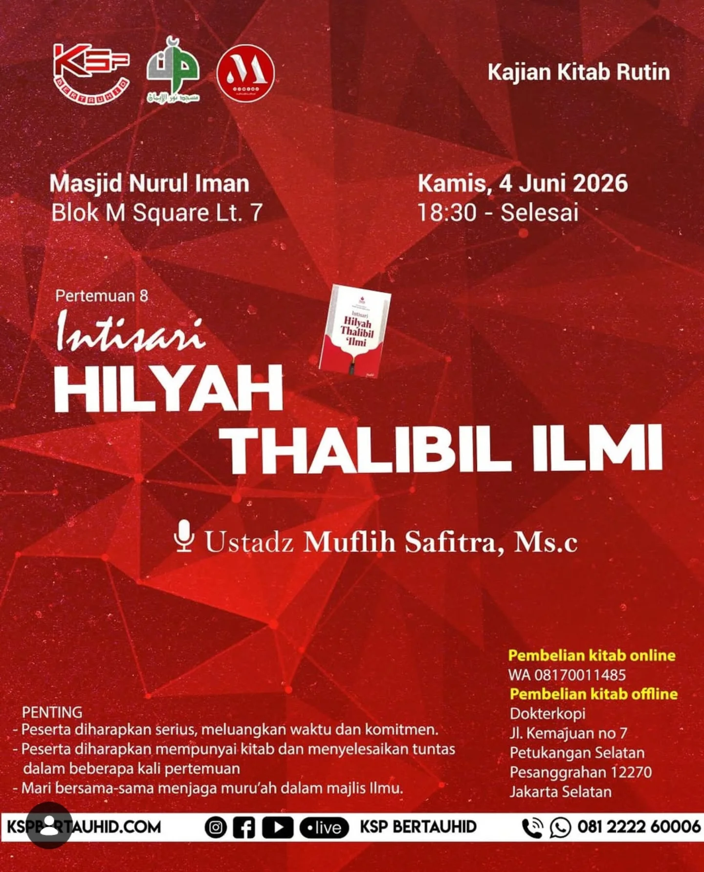 Intisari Hilyah Thalibil Ilmi