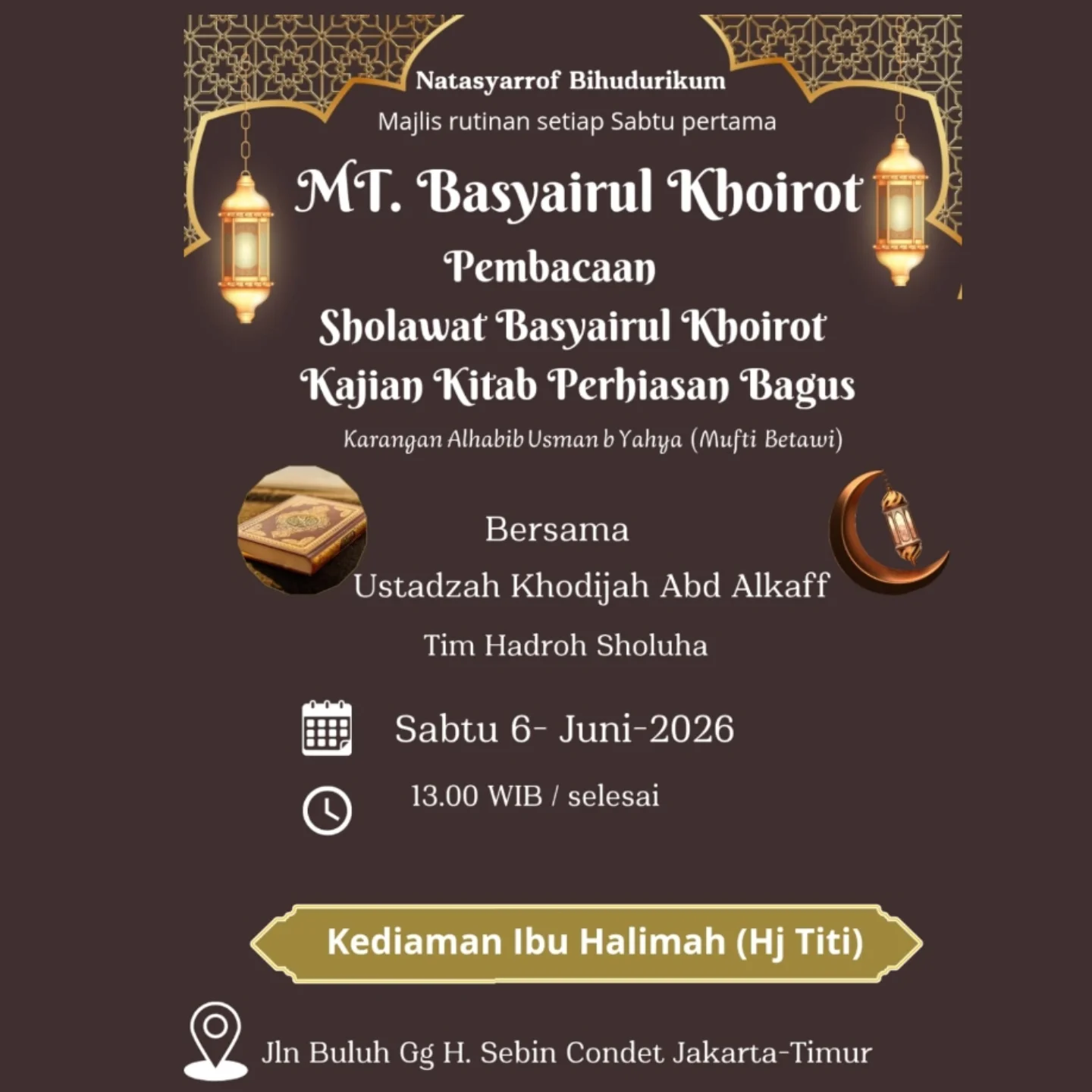 Pembacaan Sholawat Basyairul Khoirot