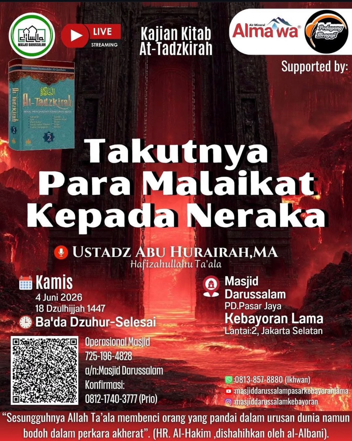 Takutnya Para Malaikat Kepada Neraka