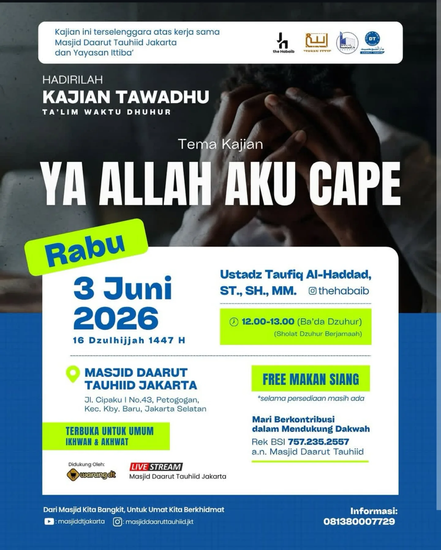 YA ALLAH AKU CAPE