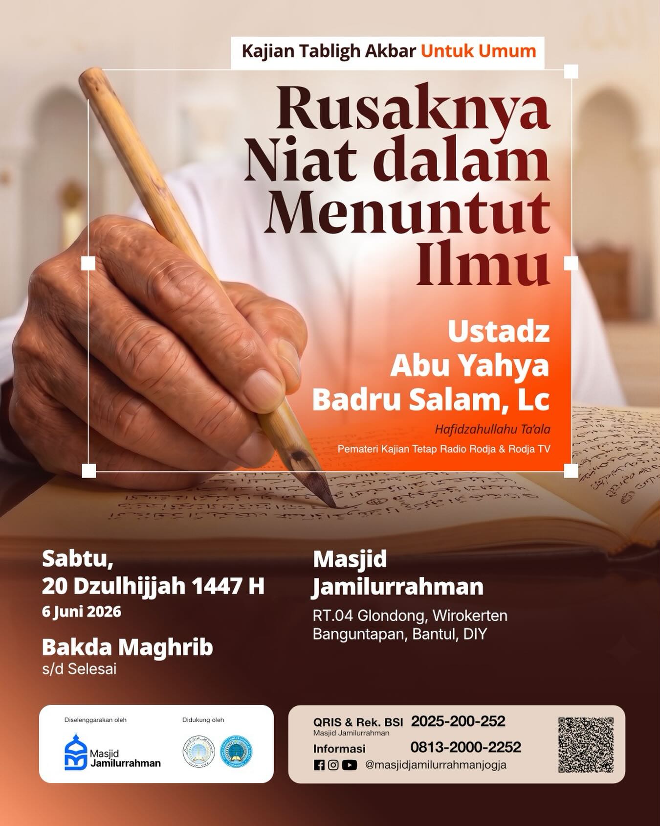 RUSAKNYA NIAT DALAM MENUNTUT ILMU