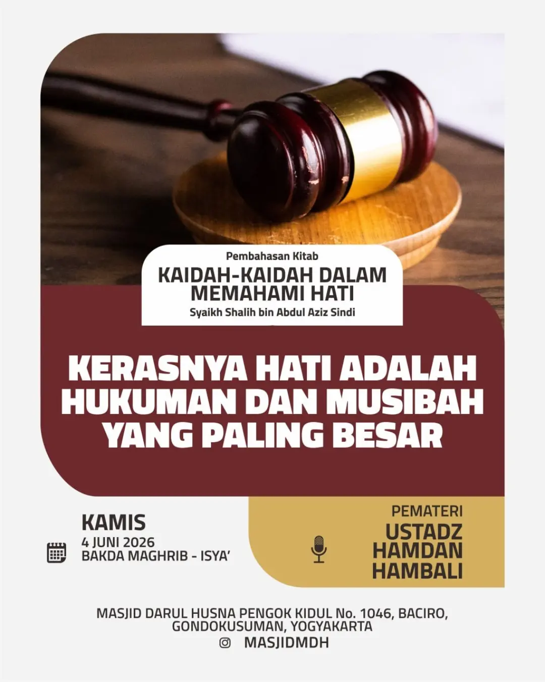 KERASNYA HATI ADALAH HUKUMAN DAN MUSIBAH YANG PALING BESAR