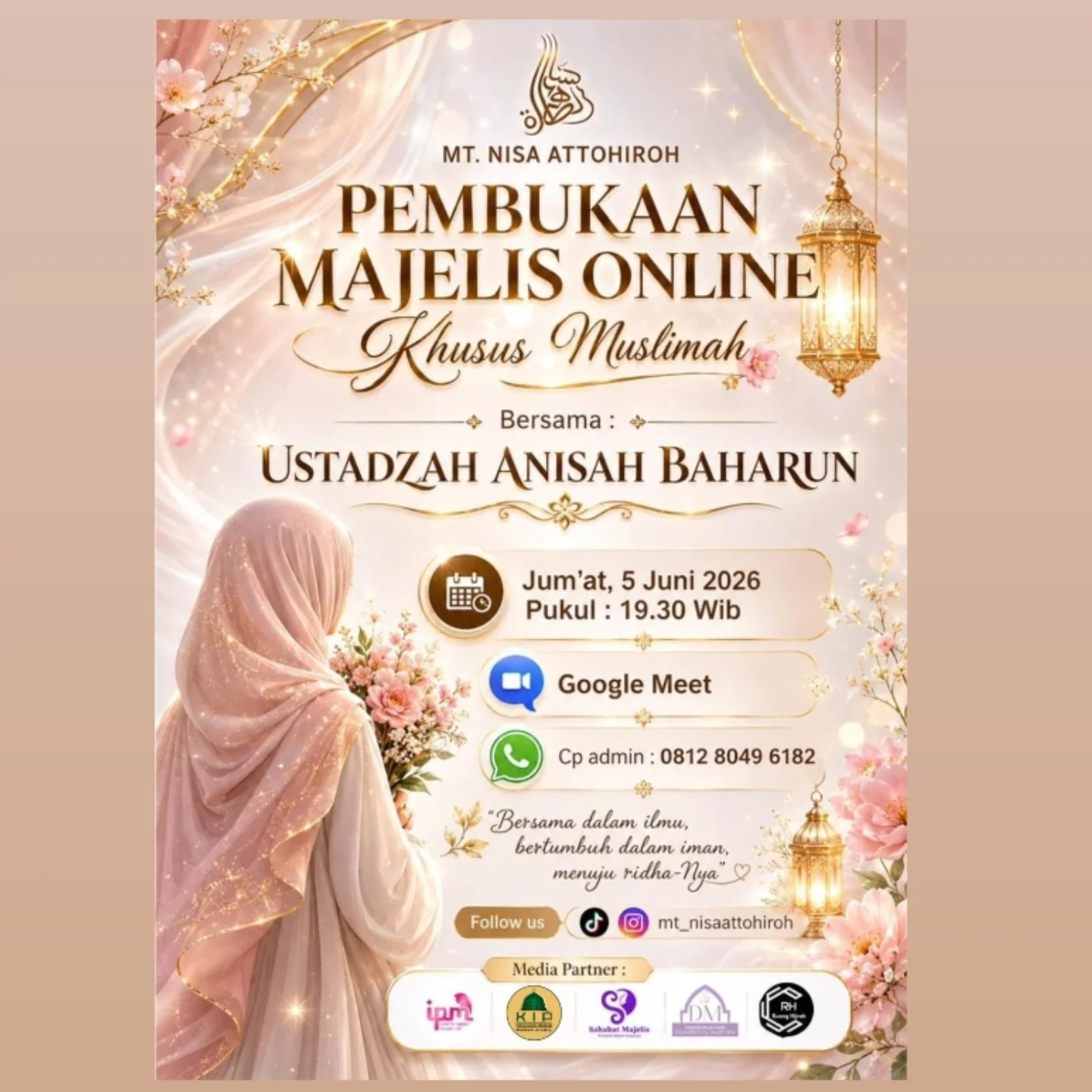Pembukaan Majelis Online Khusus Muslimah