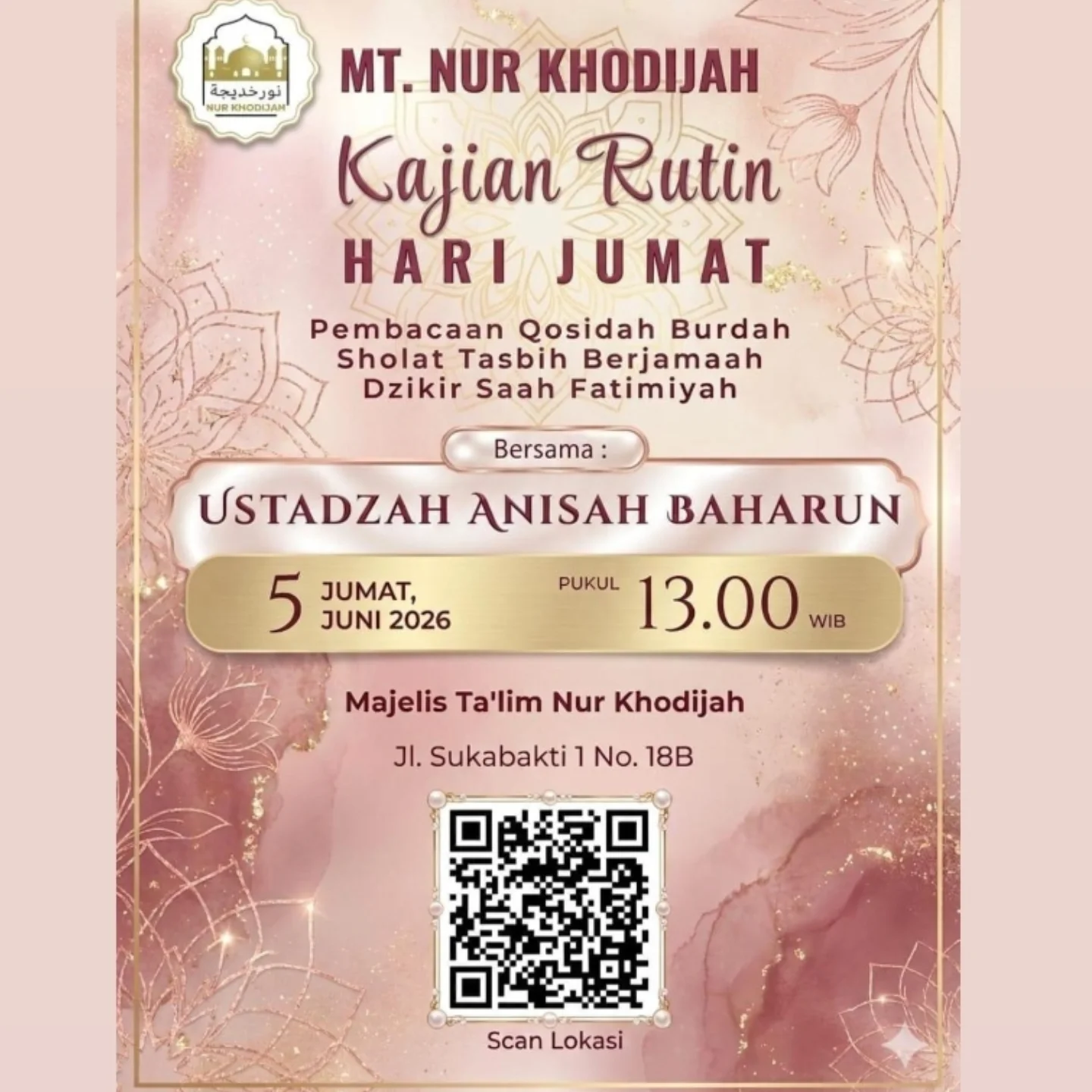 Kajian Rutin Muslimah - Hari Jumat
