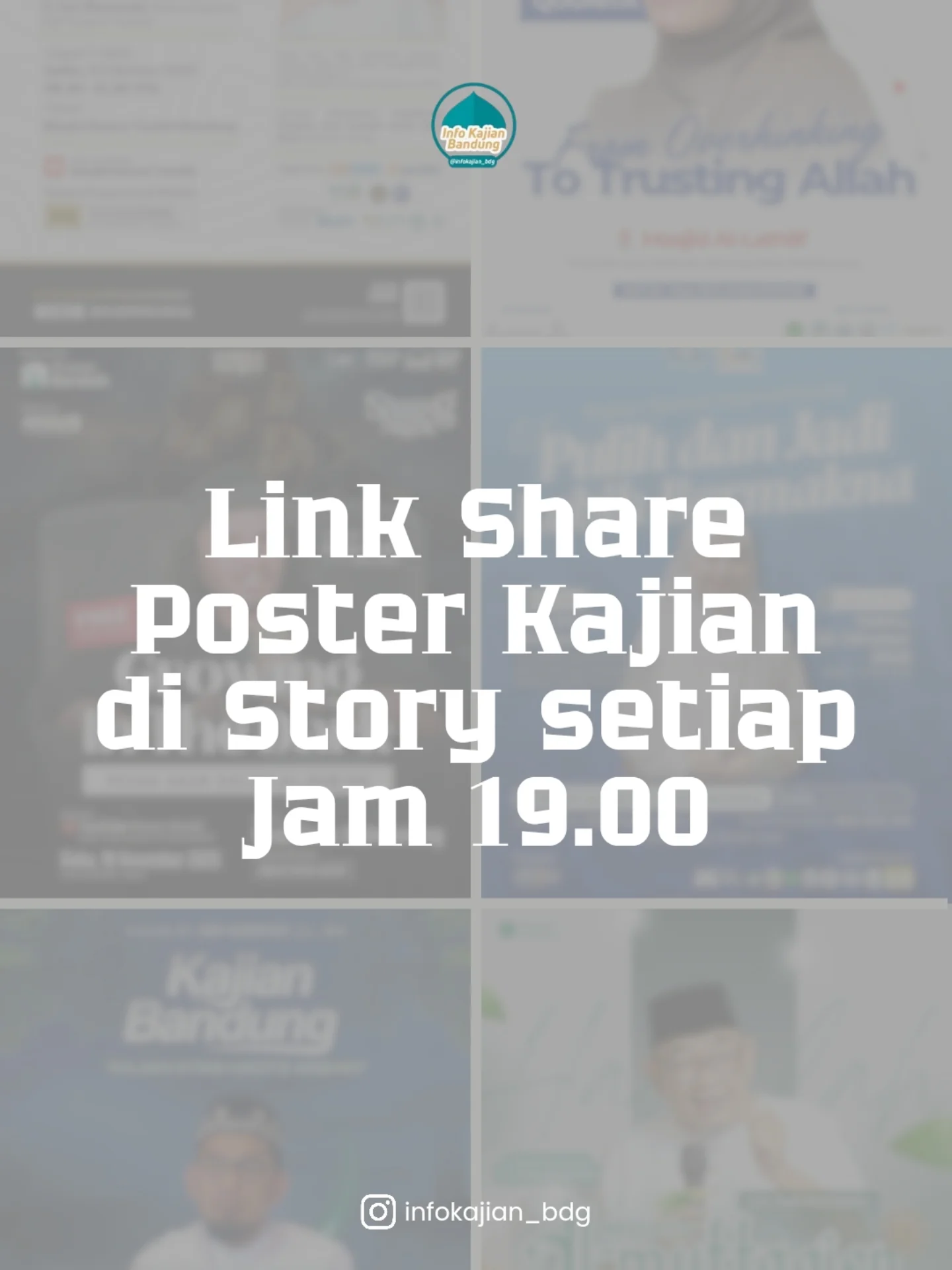 Link Share Poster Kajian di Story setiap Jam 19.00