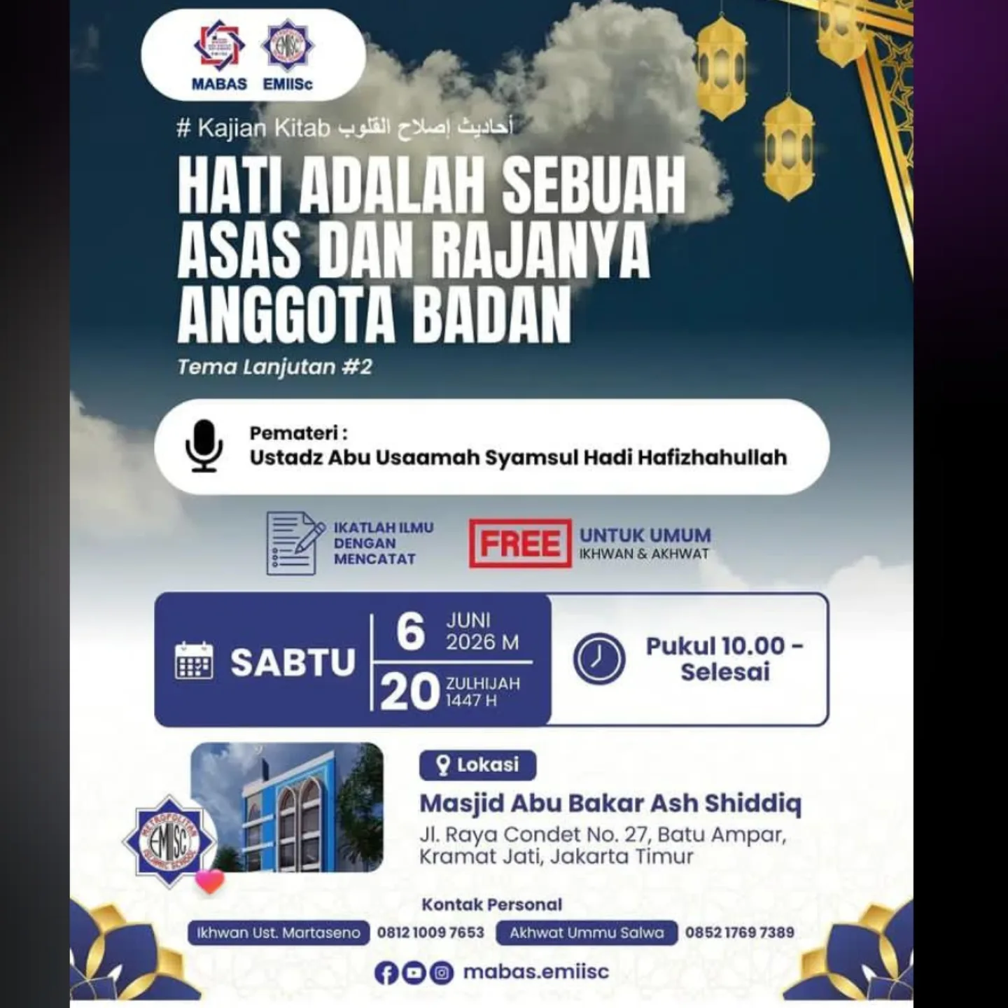 HATI ADALAH SEBUAH ASAS DAN RAJANYA ANGGOTA BADAN