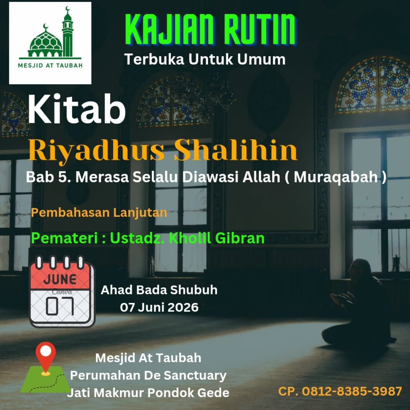 Kajian Rutin Terbuka Untuk Umum