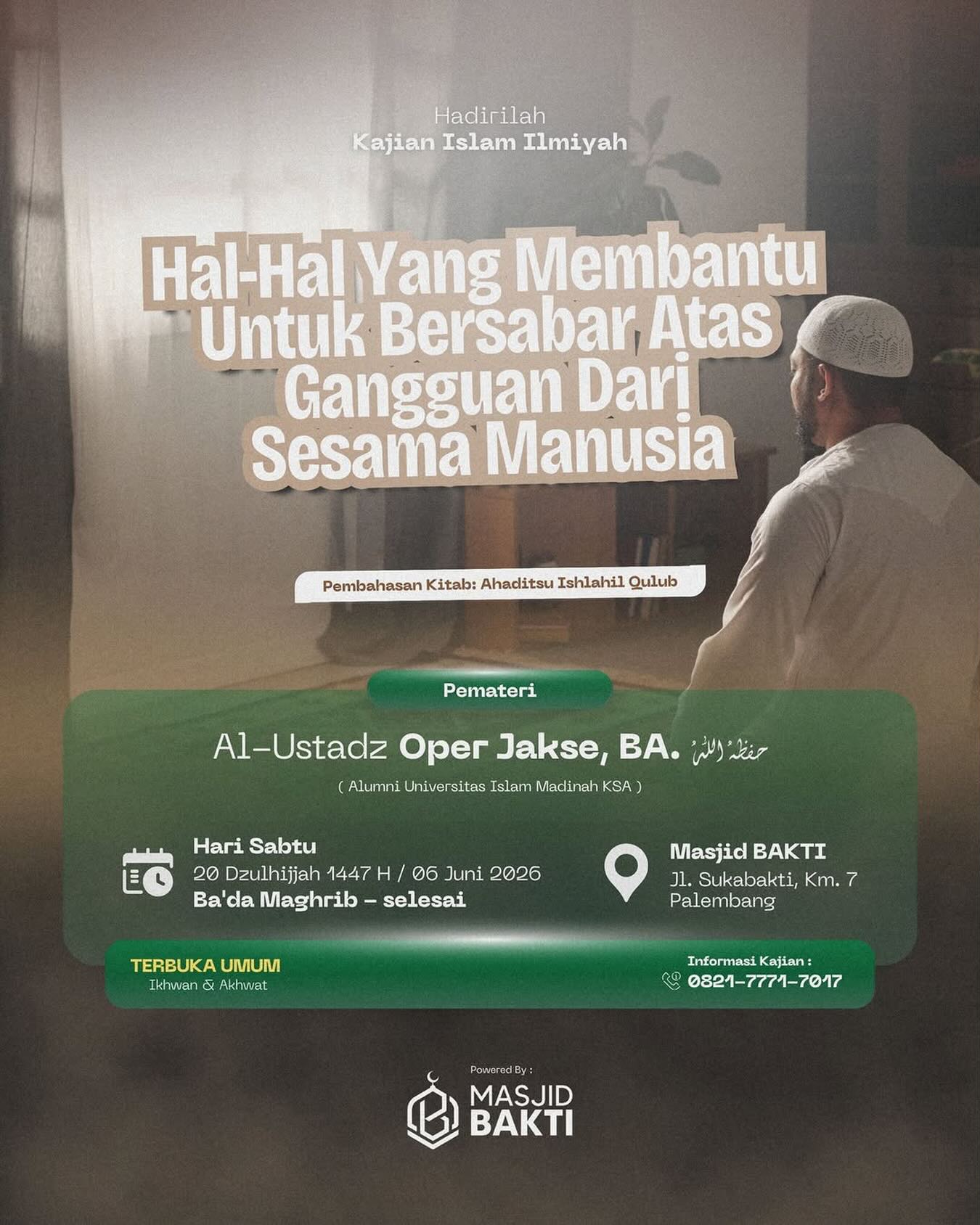 Hal-Hal Yang Membantu Untuk Bersabar Atas Gangguan Dari Sesama Manusia