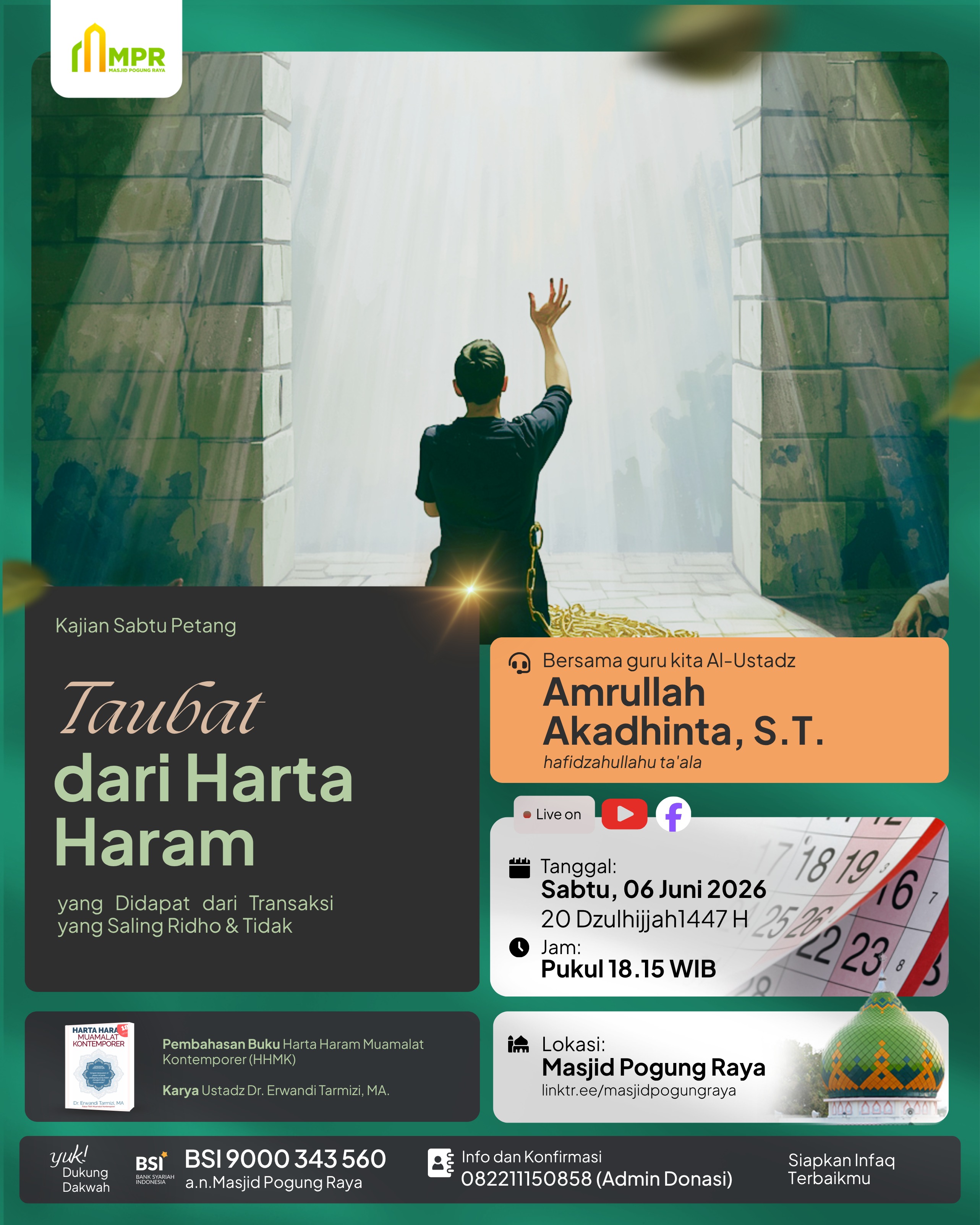 NGAJI SABTU MALAM DI MASJID POGUNG RAYA