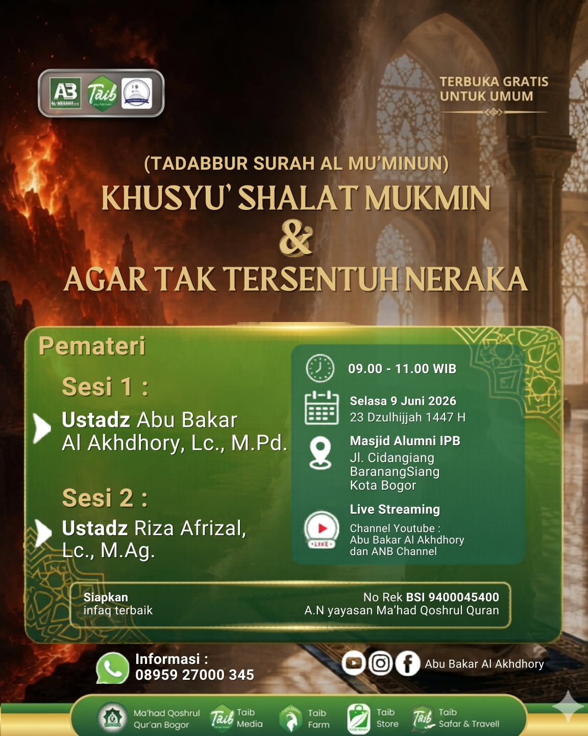 KHUSYU' SHALAT MUKMIN & AGAR TAK TERSENTUH NERAKA