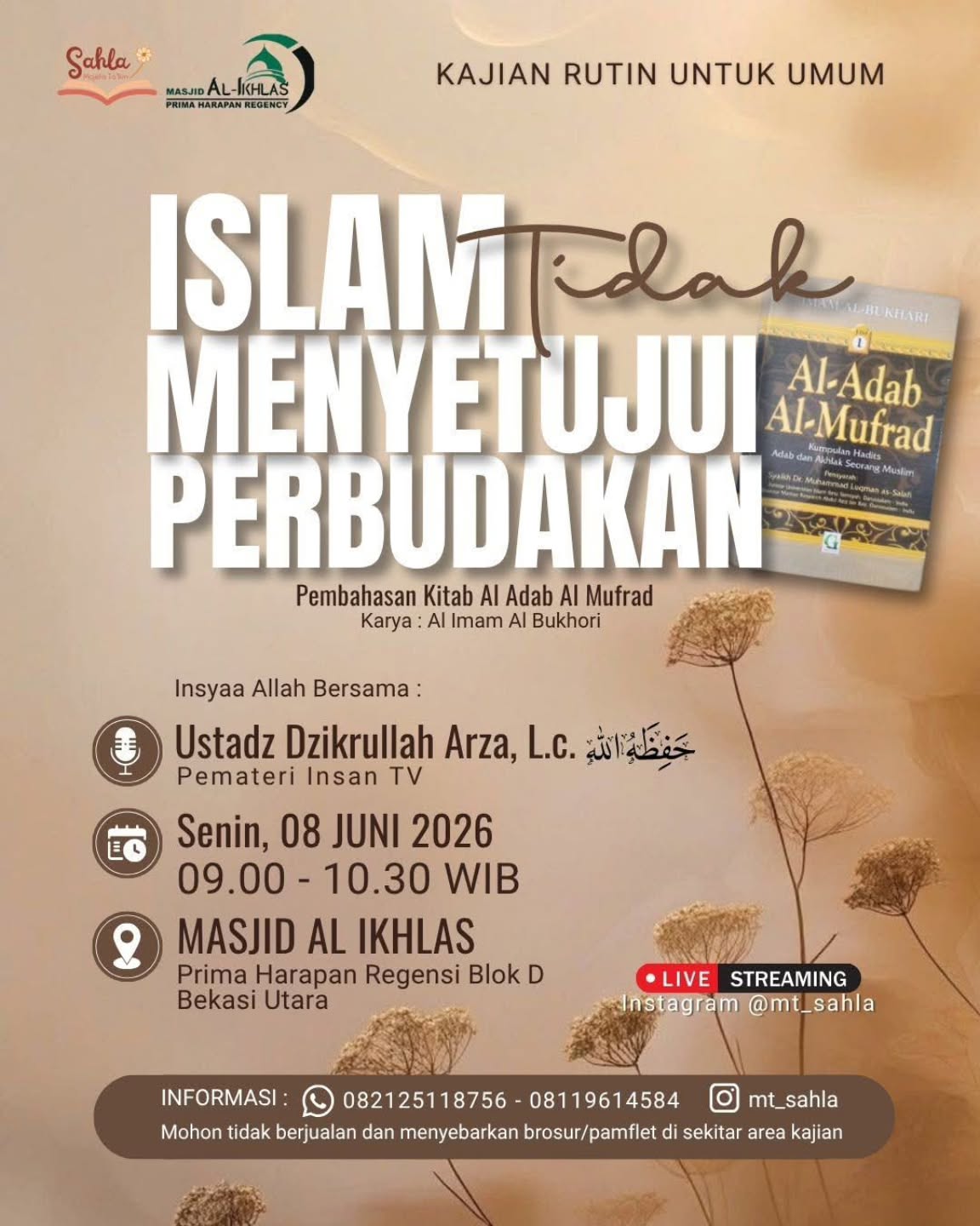 ISLAM TIDAK MENYETUJUI PERBUDAKAN