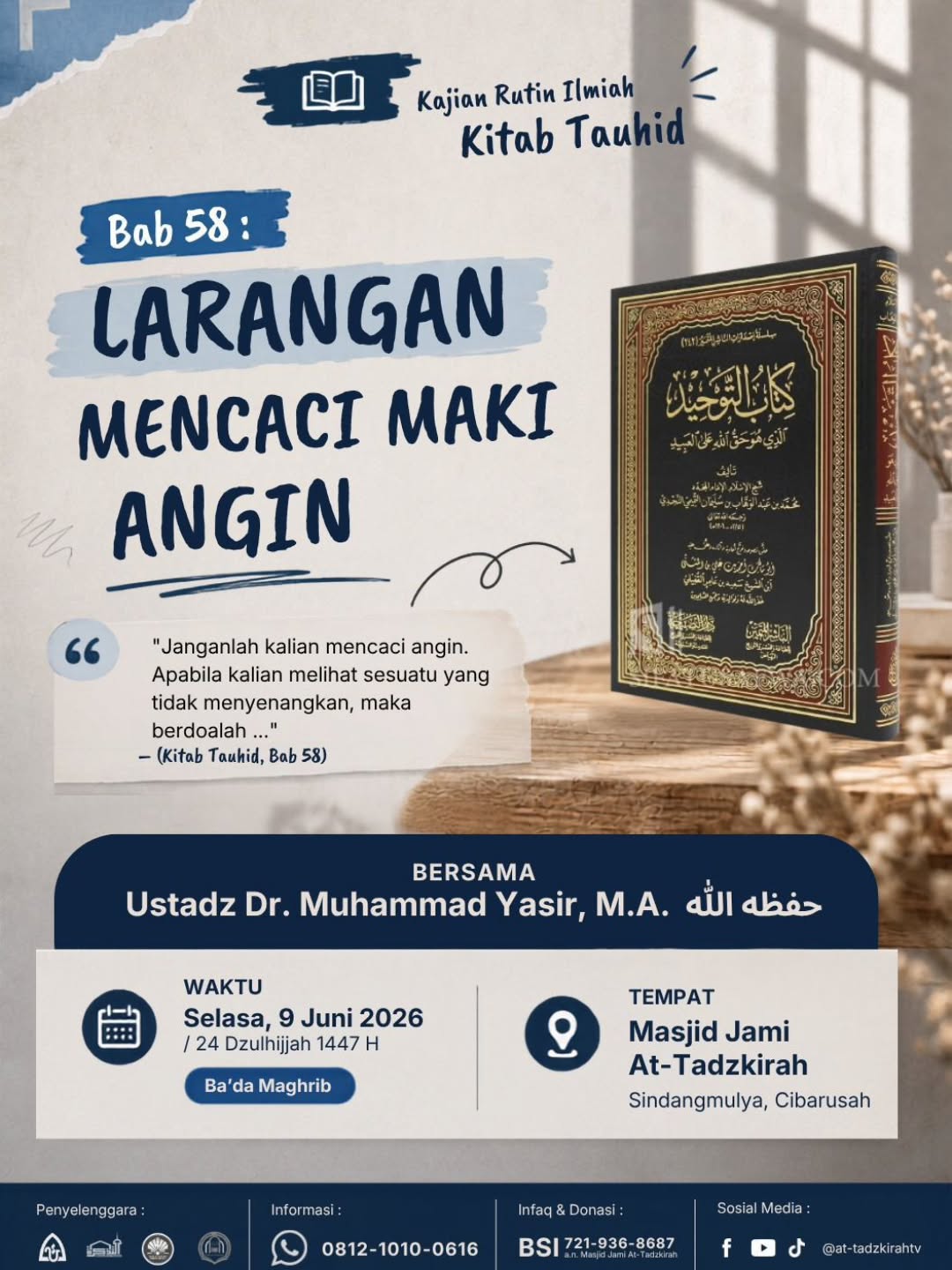 Larangan Mencaci Maki Angin