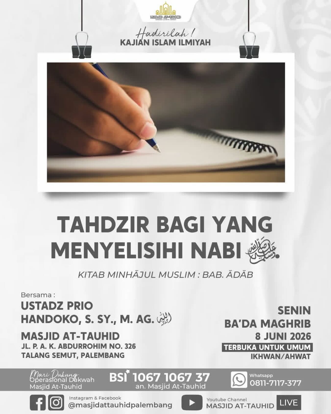Tahdzir bagi yang menyelisihi Nabi