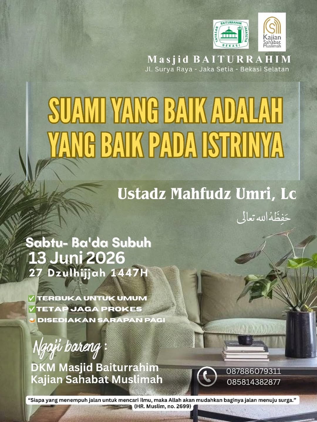 SUAMI YANG BAIK ADALAH YANG BAIK PADA ISTRINYA