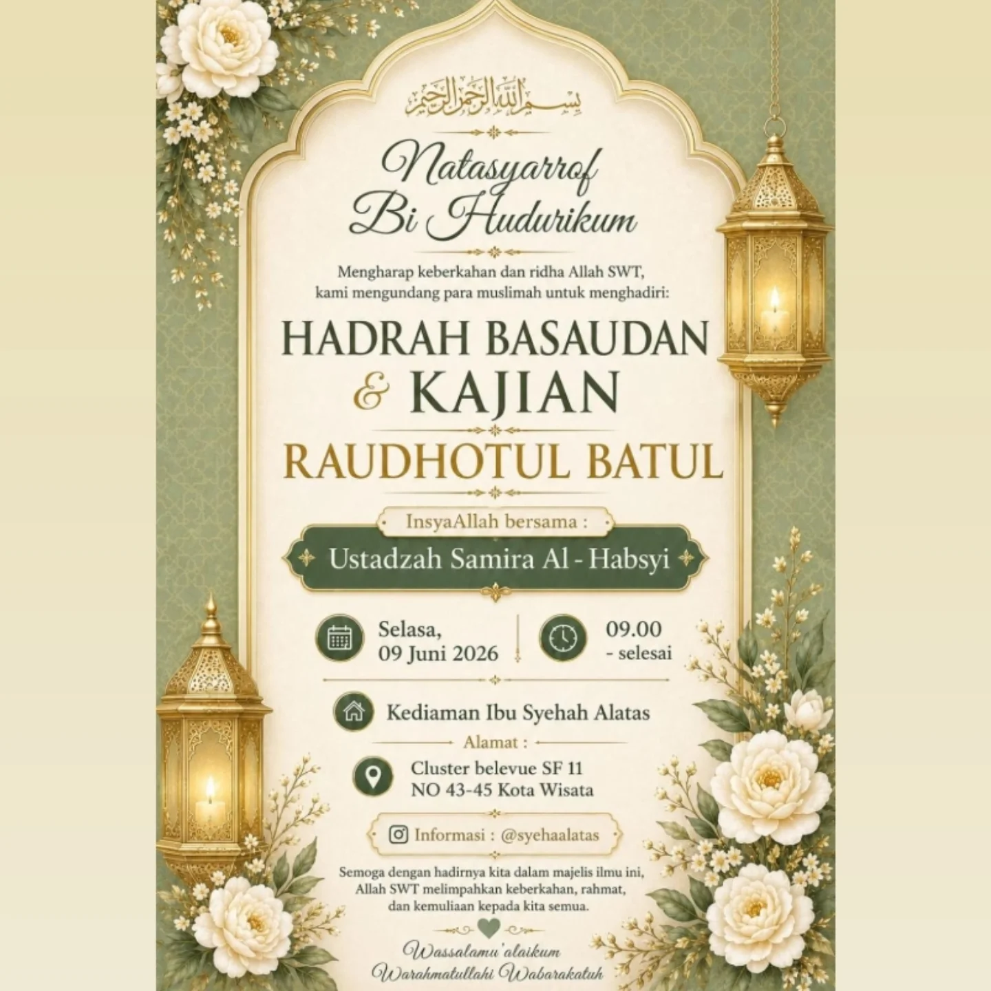 Hadrah Basaudan & Kajian Raudhotul Batul