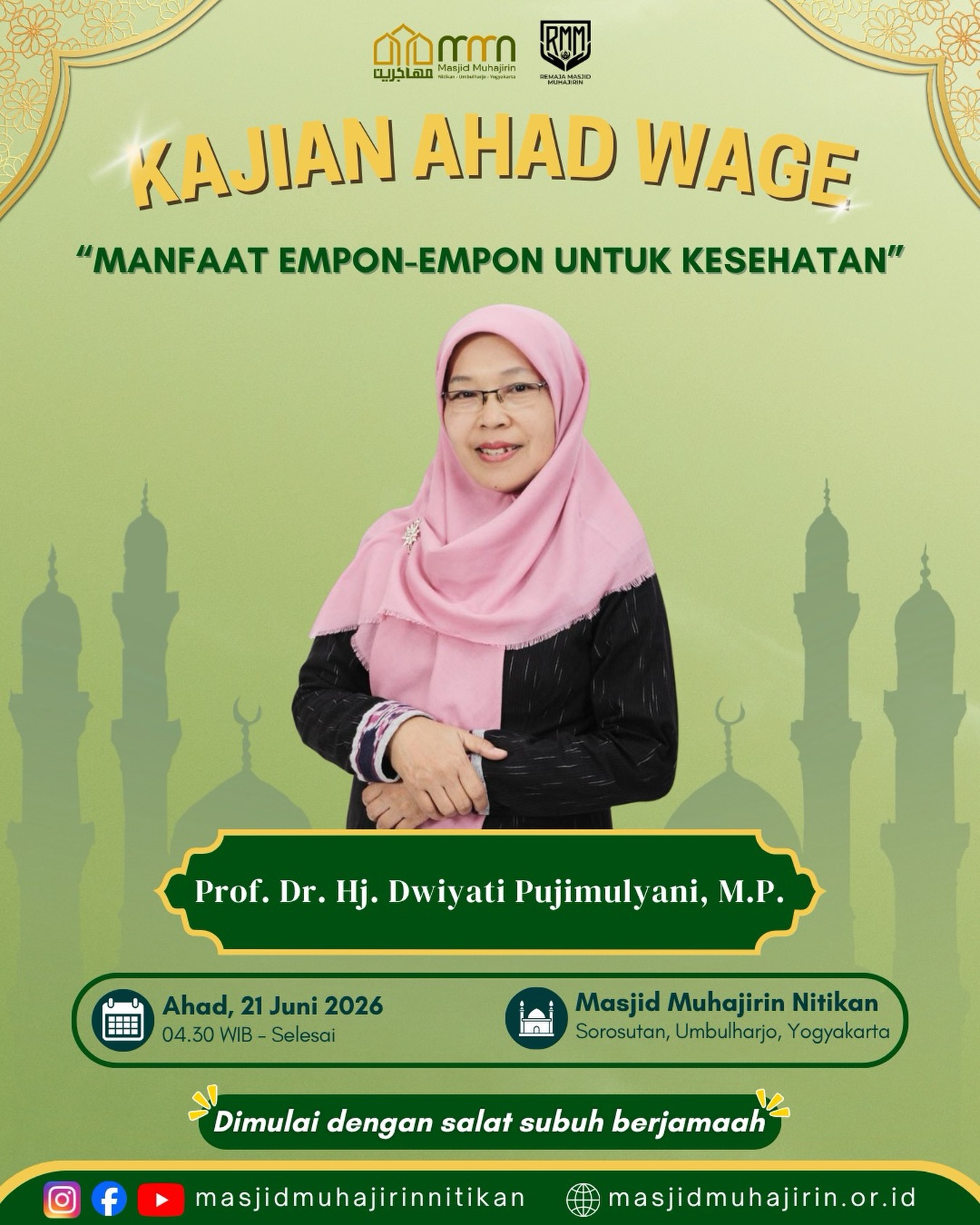 Kajian Ahad Wage – Manfaat Empon-Empon Untuk Kesehatan