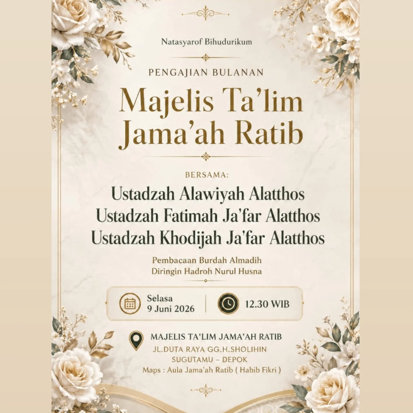 Majelis Ta'lim Jama'ah Ratib - Pengajian Bulanan