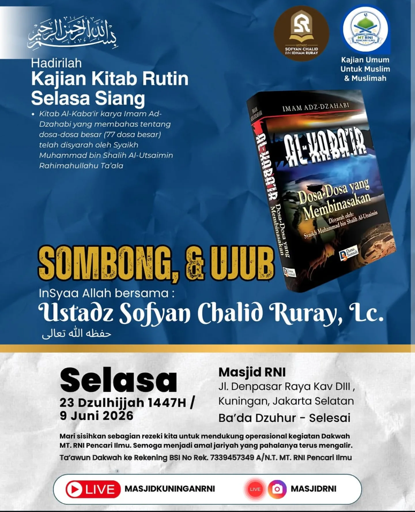SOMBONG, & UJUB