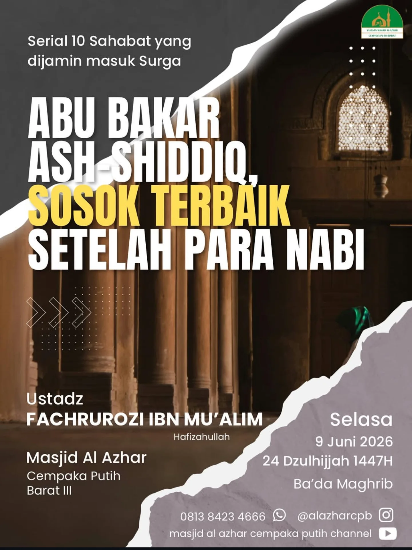 Abu Bakar as-Siddiq, sosok terbaik setelah para Nabi