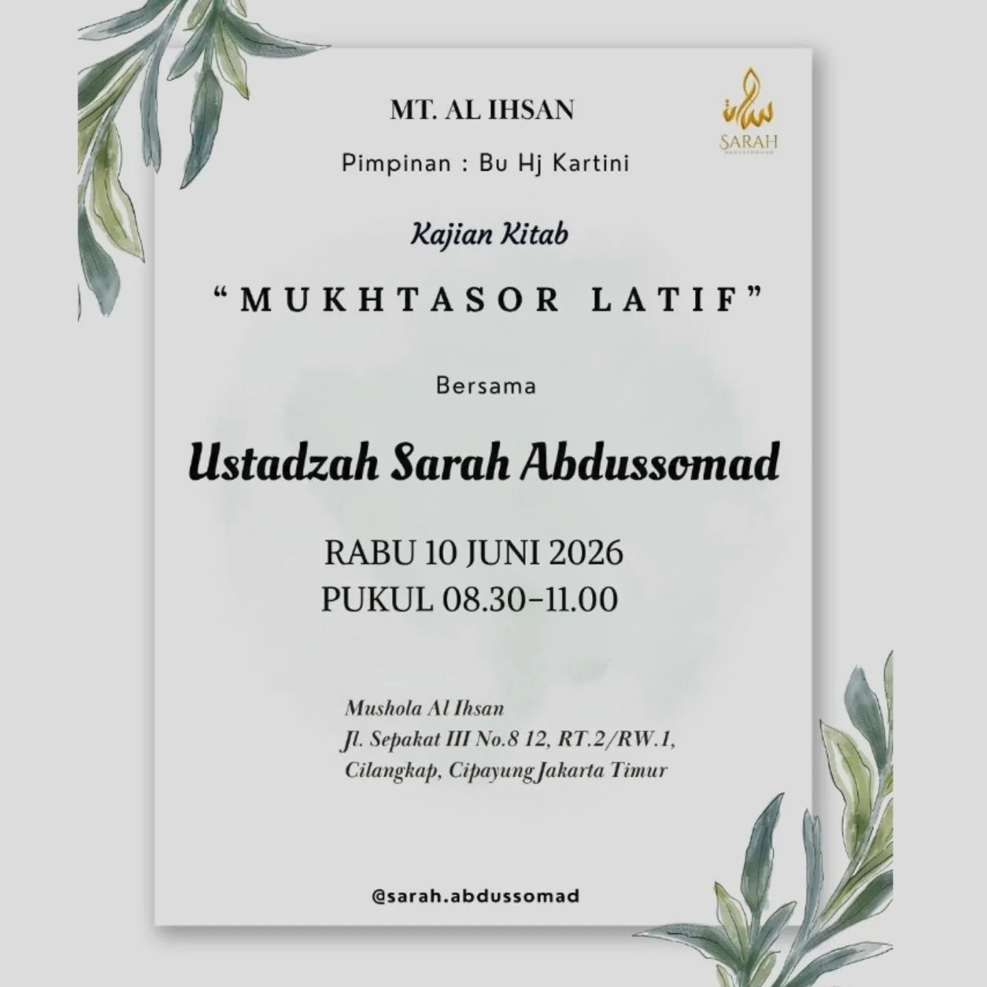 Kajian Kitab Mukhtasar Latif