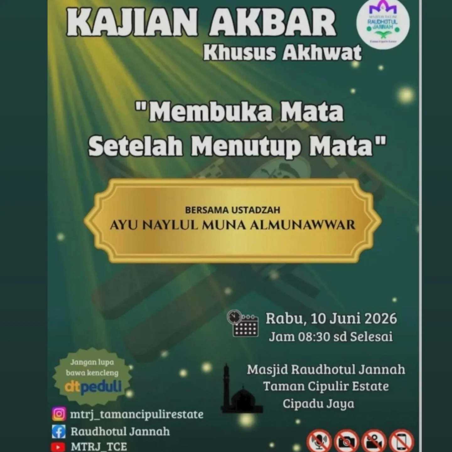 Membuka Mata Setelah Menutup Mata