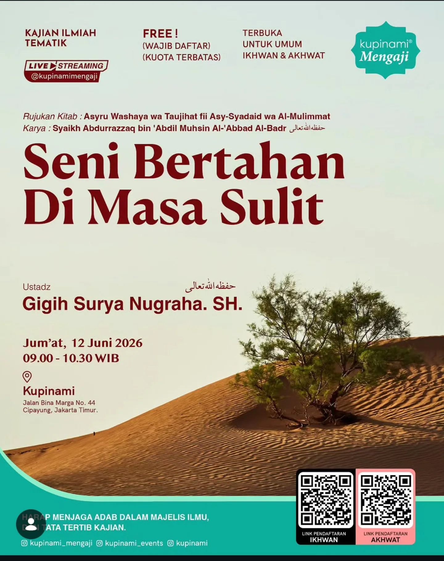 Seni Bertahan Di Masa Sulit