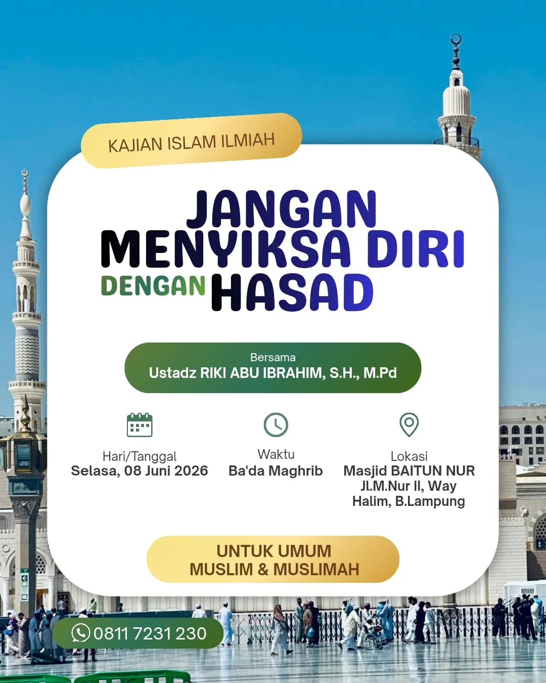 Jangan Menyiksa Diri dengan Hasad