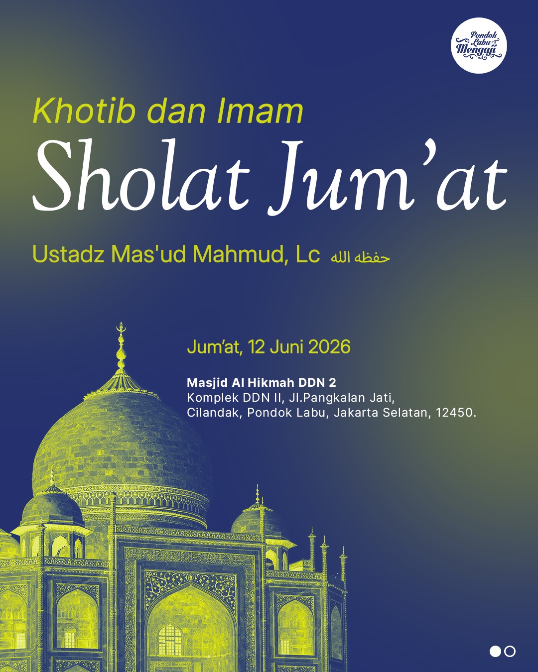 Khotib dan Imam Sholat Jum'at