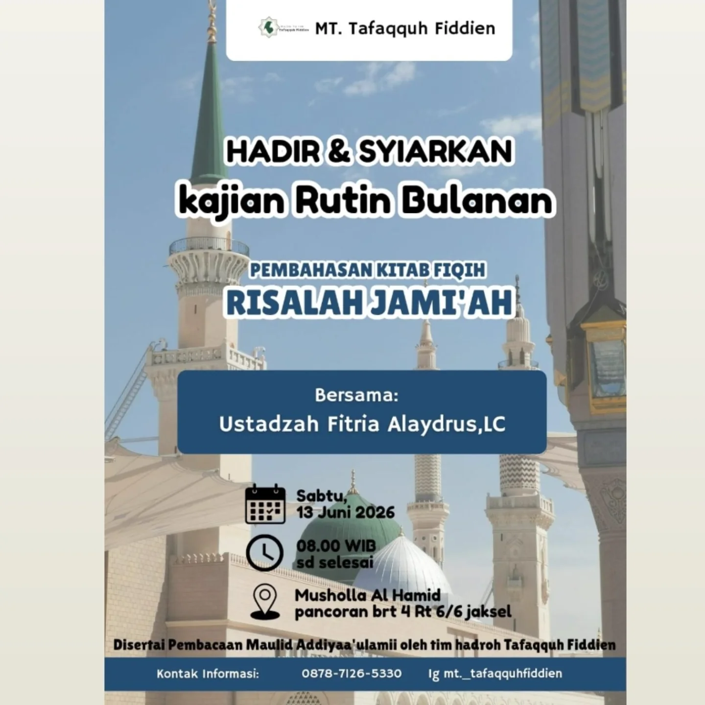 HADIR & SYIARKAN kajian Rutin Bulanan